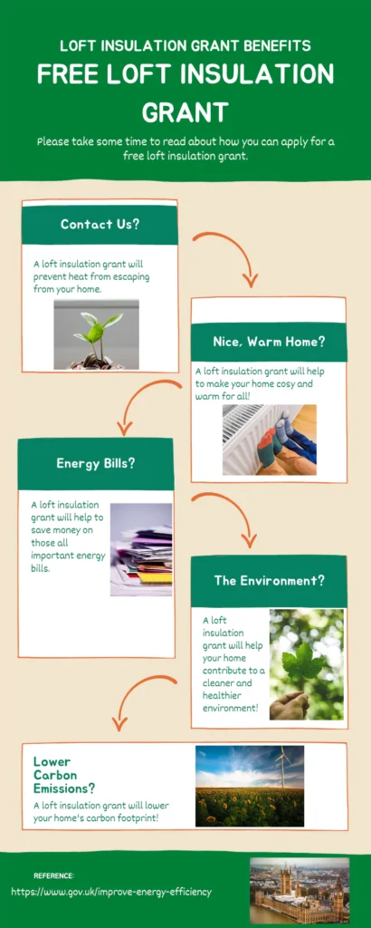 Loft Insulation Grant Benefits Infographic